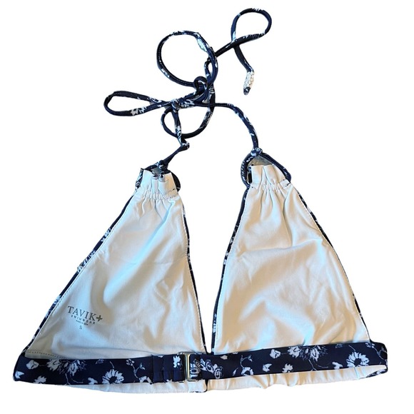 TAVIK Bikini Set Lily Triangle Jayden Bottom Floral Small Medina Evening Blue - Picture 3 of 15